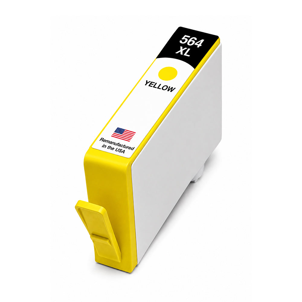 U.S. Remanufactured for HP 564XL (CB325WN) Yellow Ink Cartridge