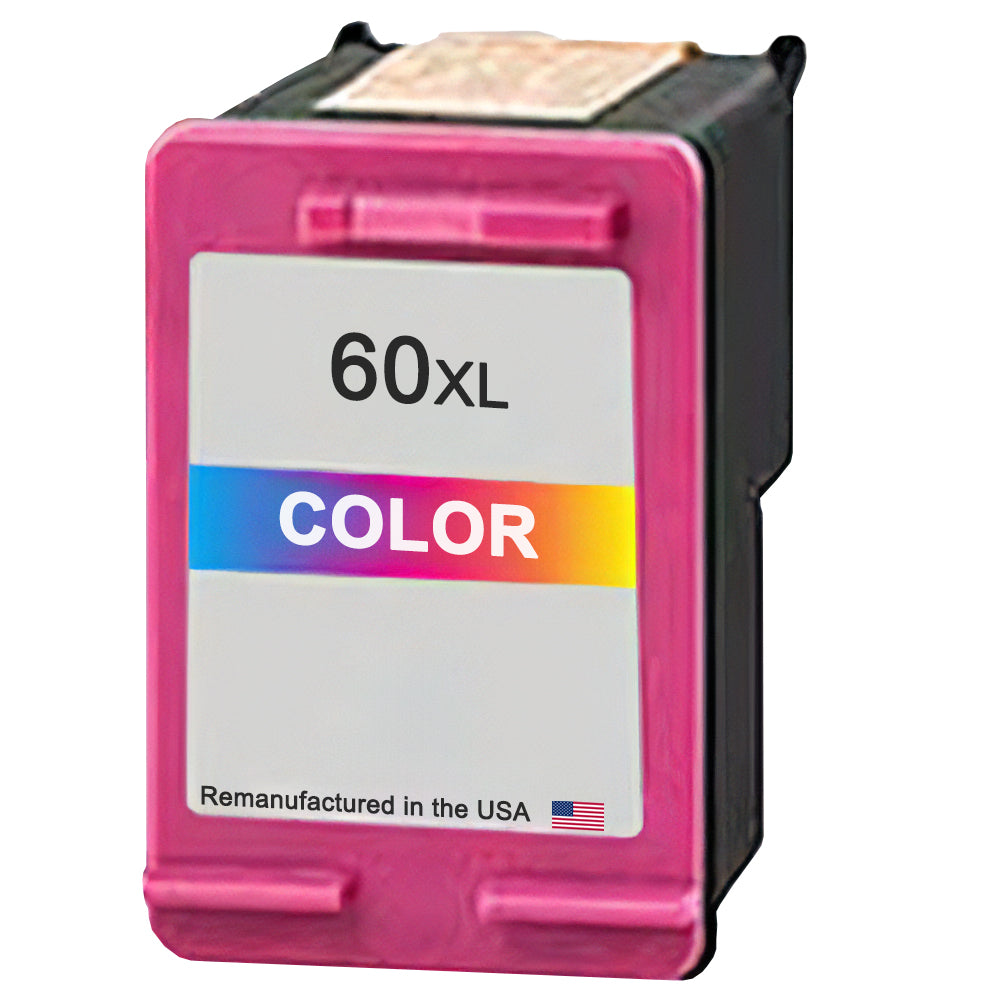 U.S. Remanufactured for HP 60XL (CC644WN) Tri-Color Ink Cartridge