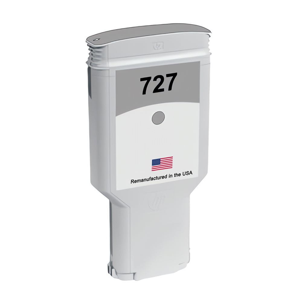 U.S. Remanufactured for HP 727XL 300ml (F9J80A) Gray Ink Cartridges