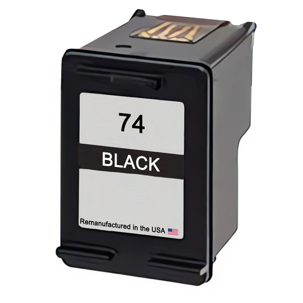 U.S. Remanufactured for HP 74 (CB335WN) Black Ink Cartridge