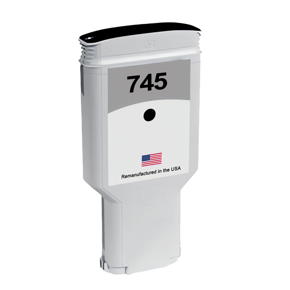 US Remanufactured for HP 745 300mL (F9K05A) Matte Black Ink Cartridge, F9K05A