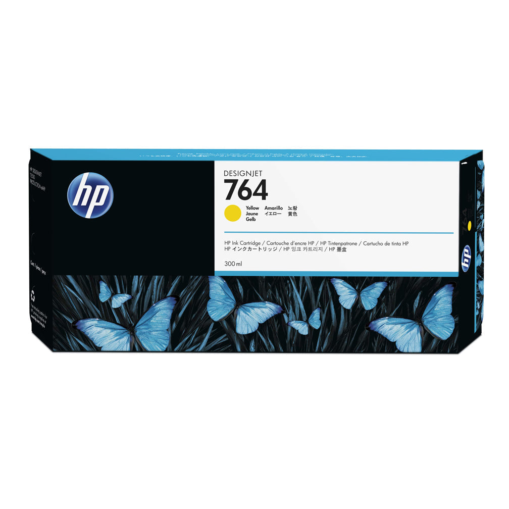 New, Pre-Owned - HP 764 300-ml Yellow Designjet Ink Cartridge | C1Q15A