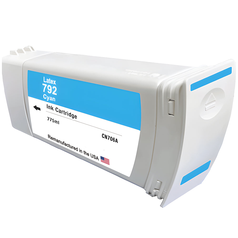U.S. Remanufactured for HP 792 775ml (CN706A) Cyan Ink Cartridge