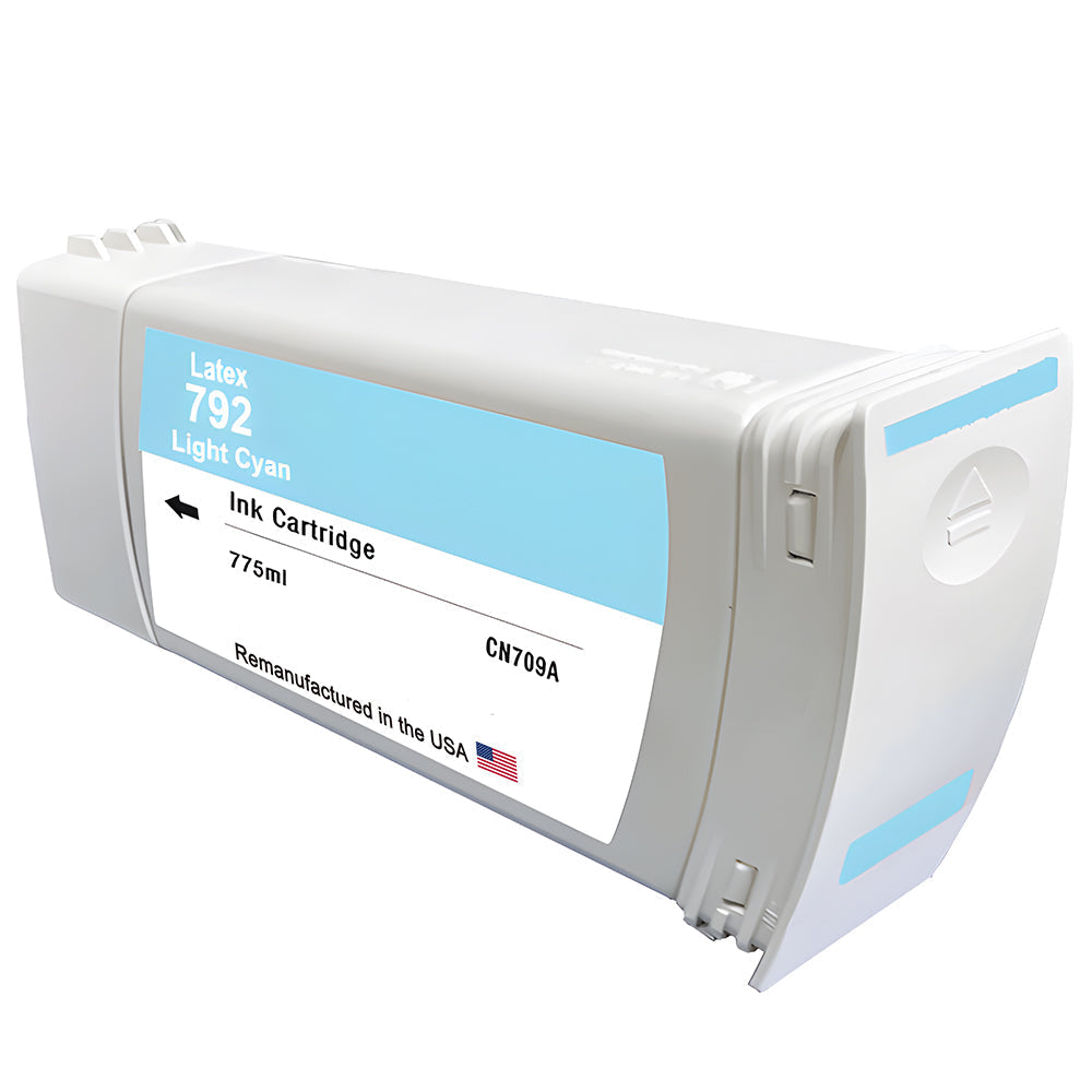 U.S. Remanufactured for HP 792 775ml (CN709A) Light Cyan Ink Cartridge
