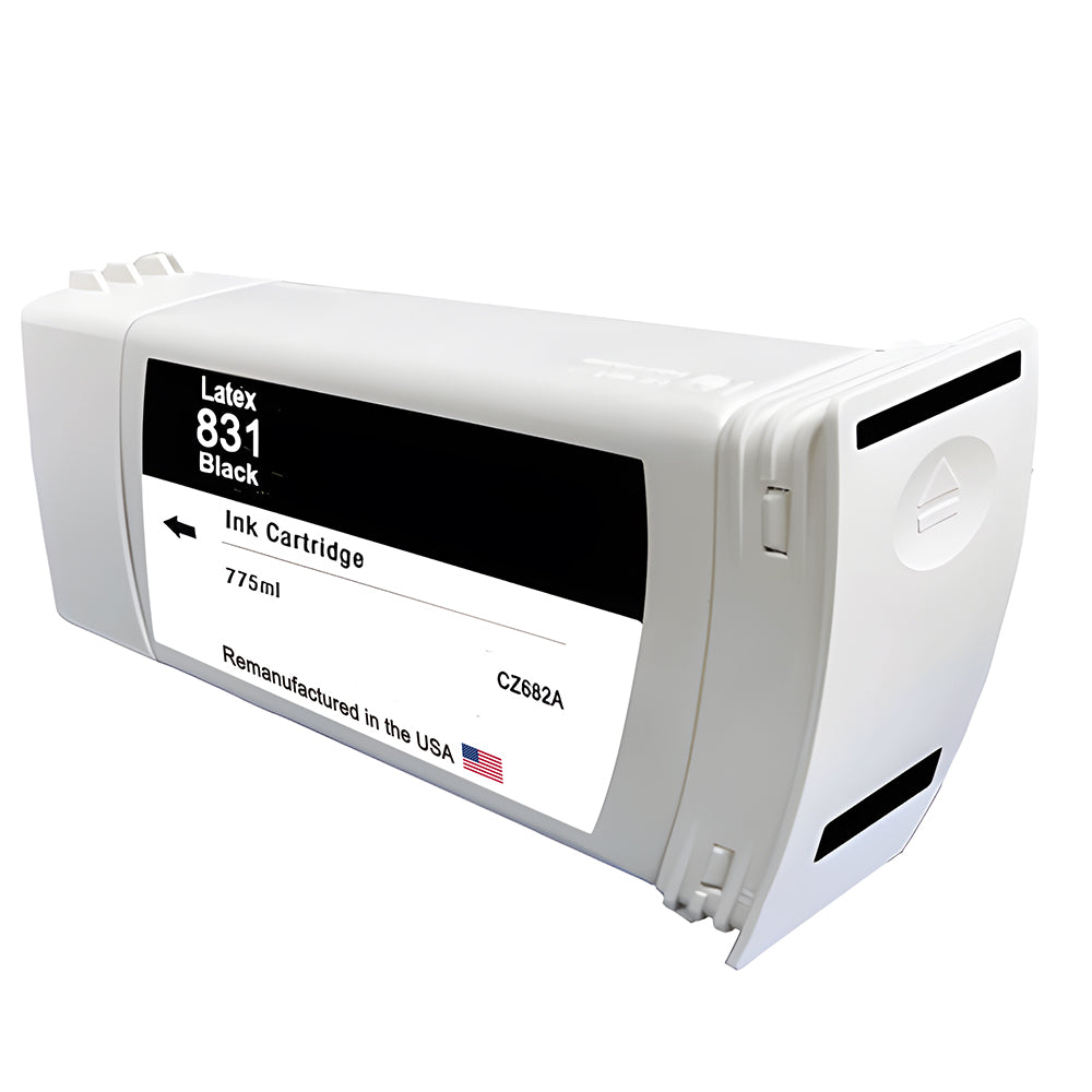 U.S. Remanufactured for HP 831A (CZ682A) Black Latex 775-ml Ink Cartridge