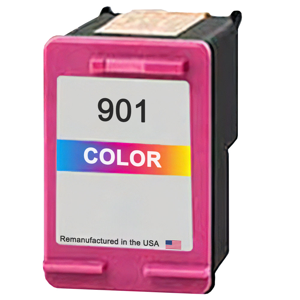 U.S. Remanufactured for HP 901 (CC656AN) Tri-Color Ink Cartridge