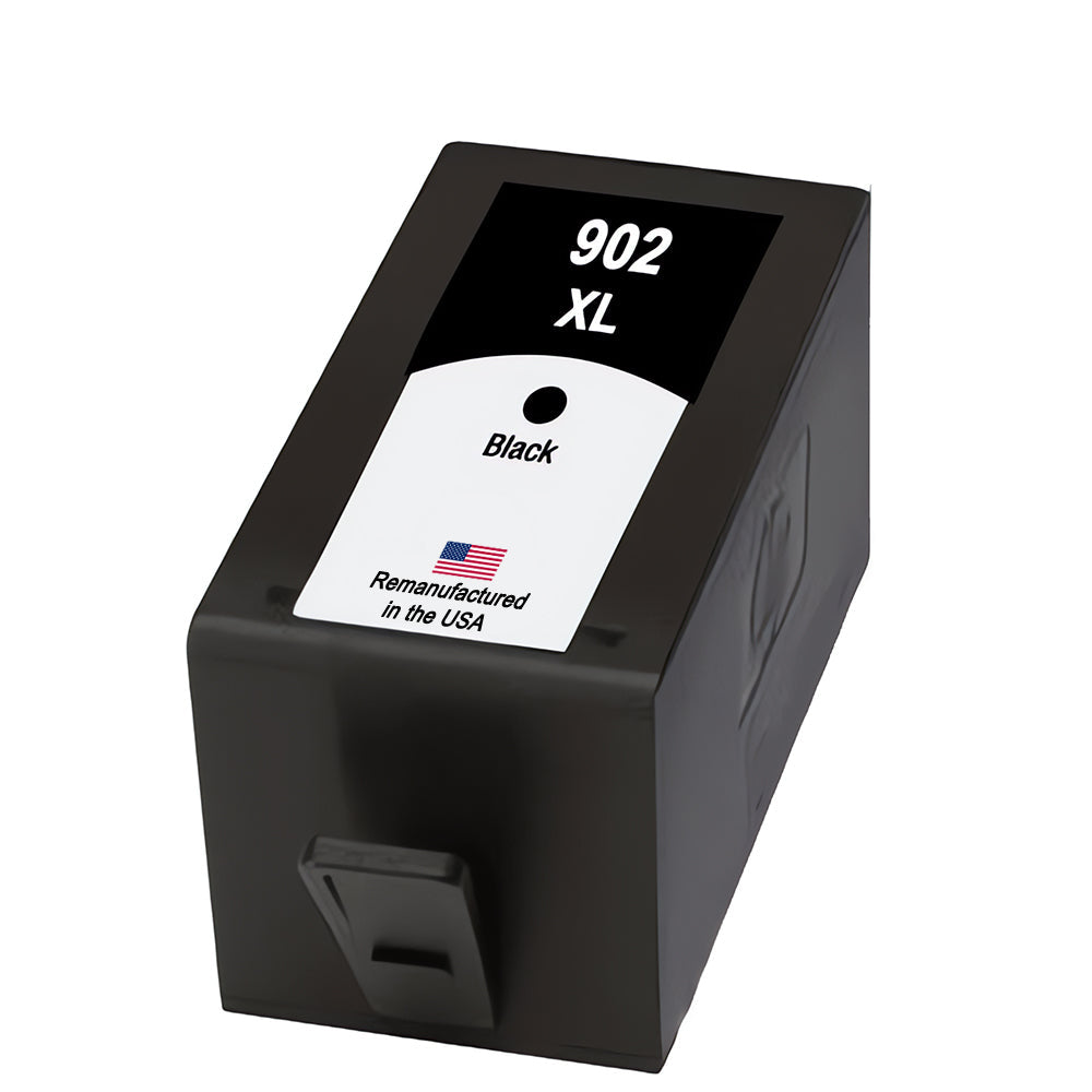 U.S. Remanufactured for HP 902XL (T6M14AN) Black Ink Cartridge