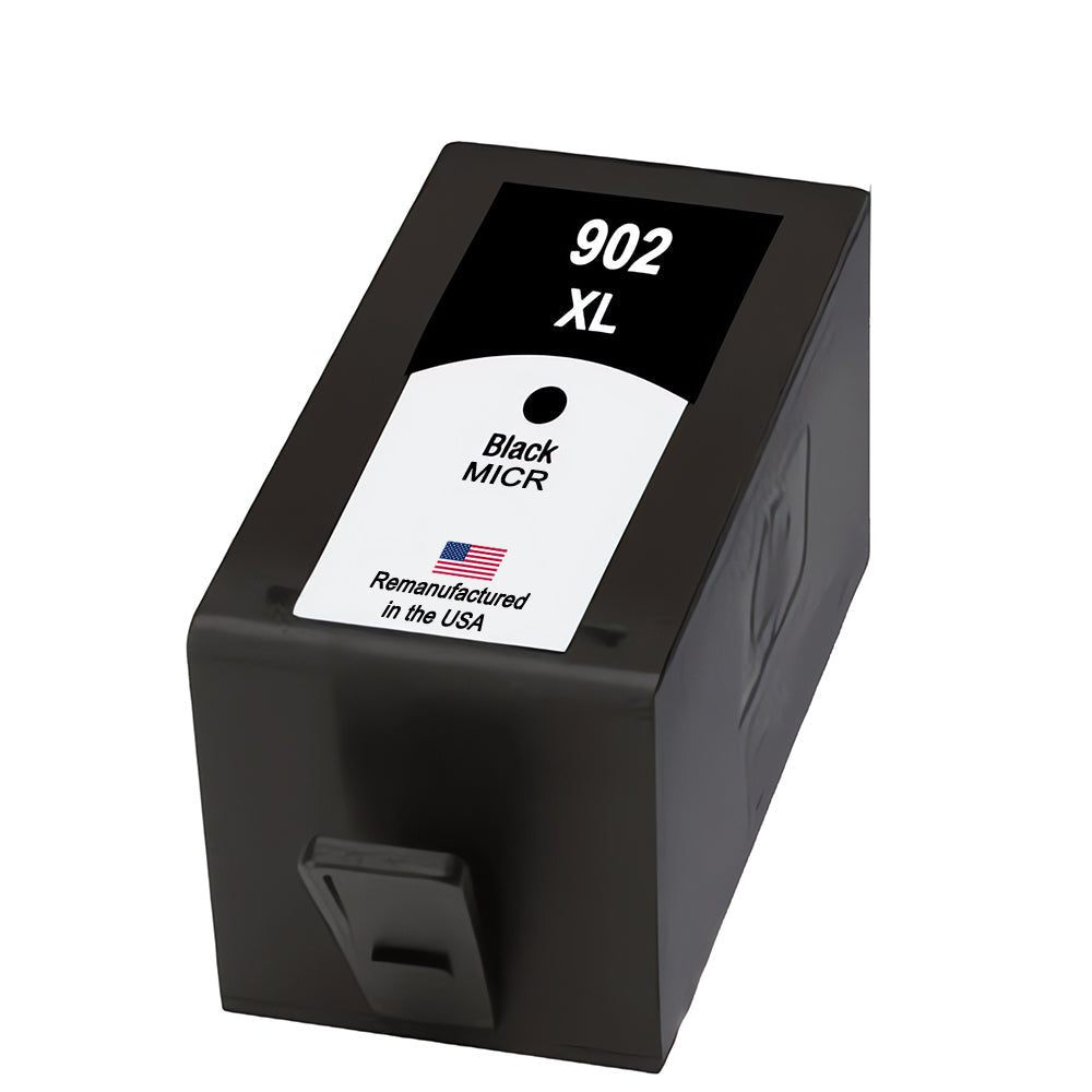 U.S. Remanufactured for HP 902XL (T6M14AN) Black MICR Ink Cartridge
