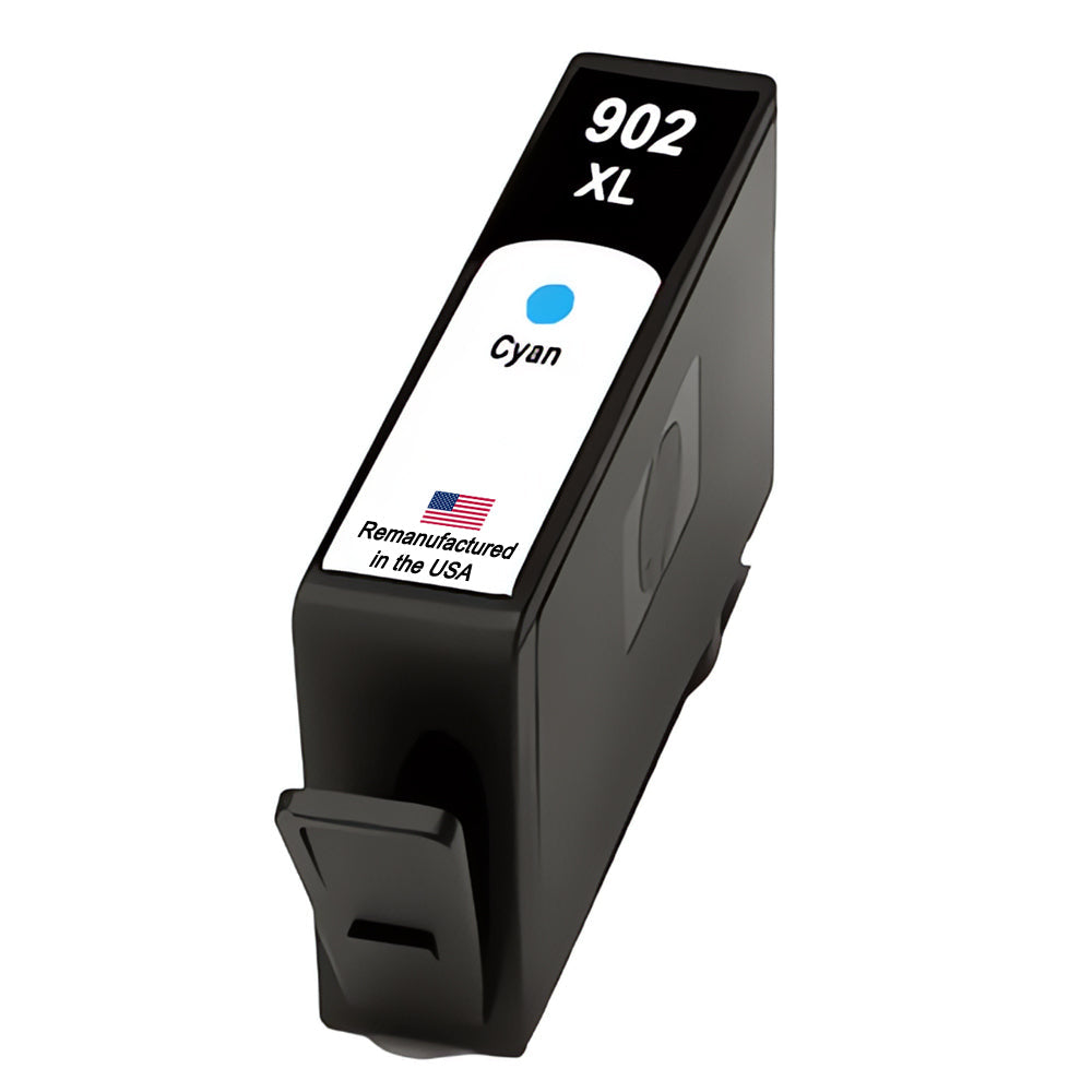U.S. Remanufactured for HP 902XL (T6M02AN) Cyan Ink Cartridge