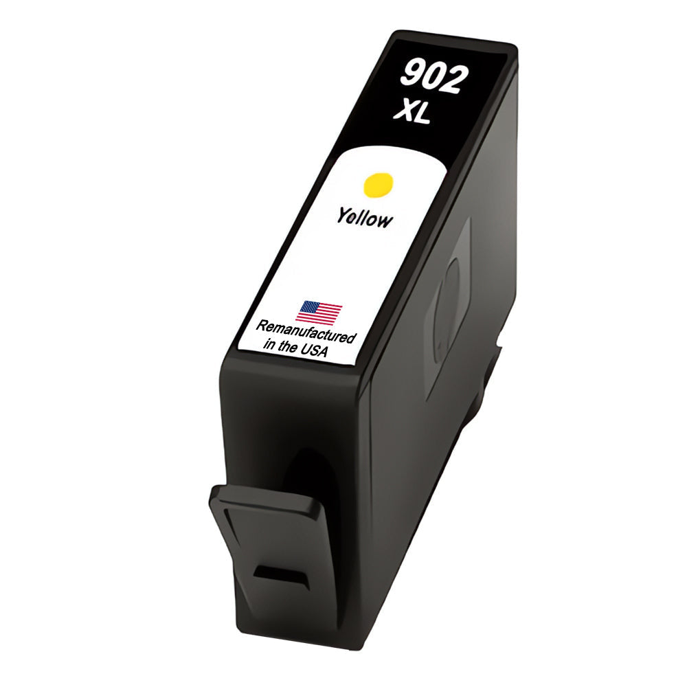 U.S. Remanufactured for HP 902XL (T6M10AN) Yellow Ink Cartridge