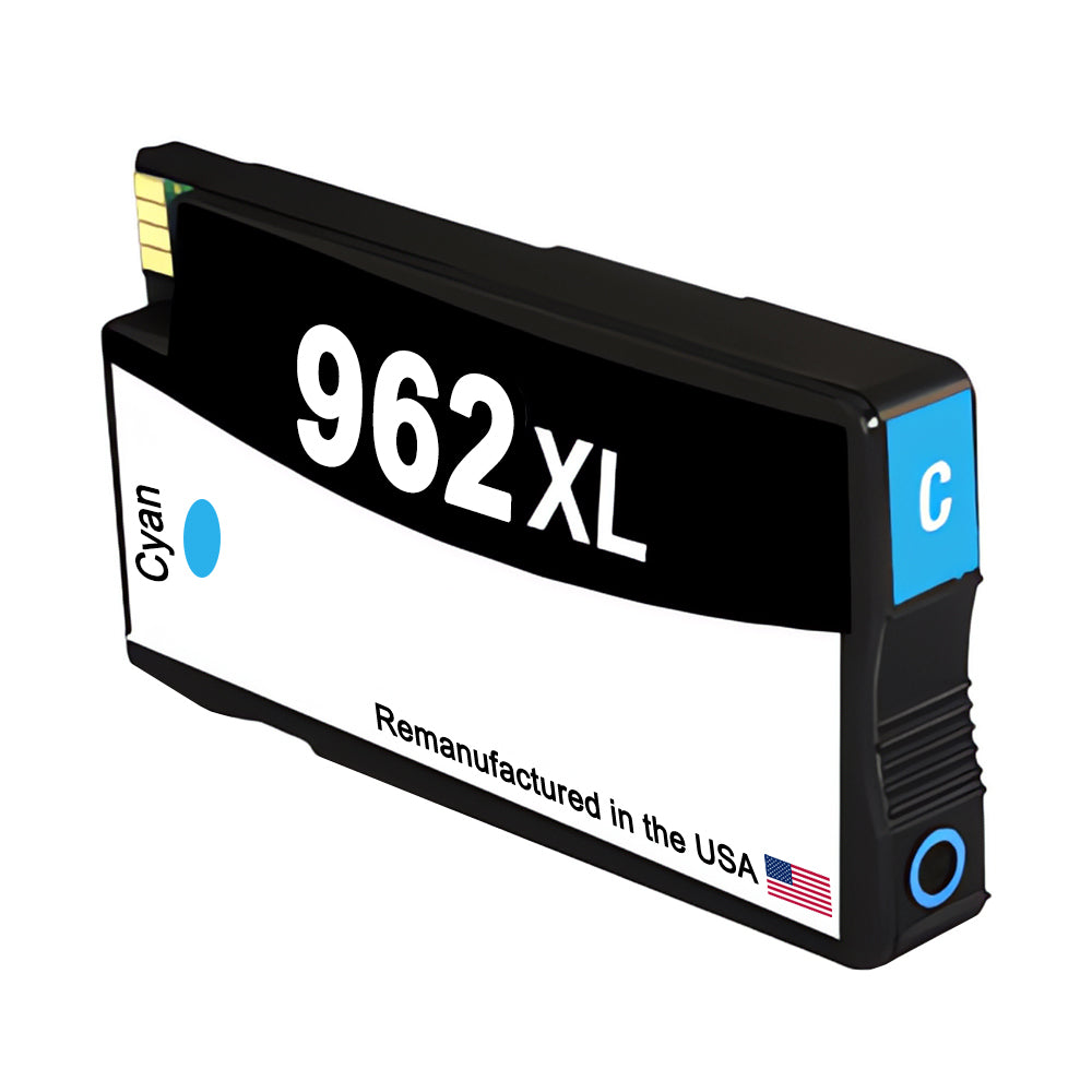 U.S. Remanufactured for HP 962XL (3JA00AN) Cyan Ink Cartridge