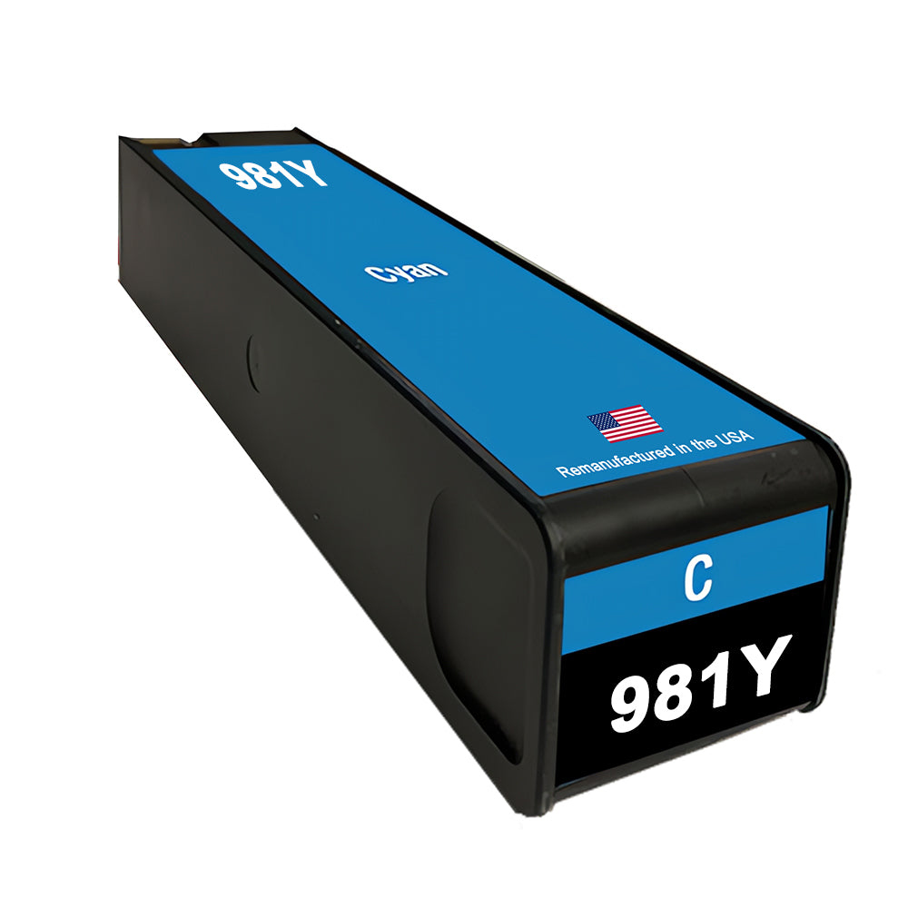 U.S. Remanufactured for HP 981Y (L0R13A) Cyan Ink Cartridge