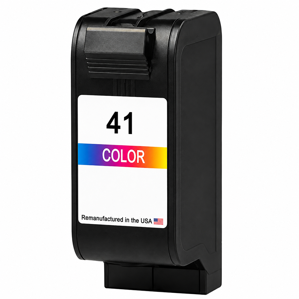 U.S. Remanufactured for HP 41 (51641A) Color  Remanufactured in the USA Ink Cartridge