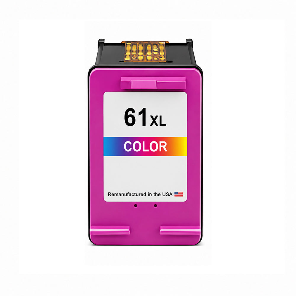 U.S. Remanufactured for HP 61XL (CH564WN) Tri-Color Ink Cartridges