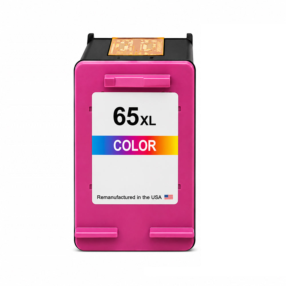 U.S. Remanufactured for HP 65XL (N9K03AN) Tri-Color Ink Cartridges