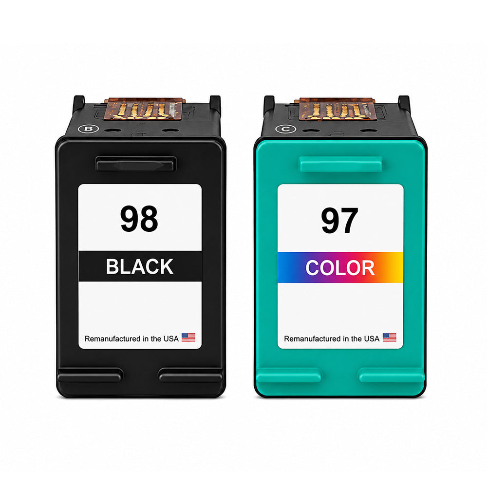 U.S. Remanufactured for HP 98 Black / 95 Tri-Color Combo Pack Ink Cartridge