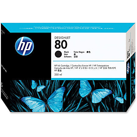 New, Pre-Owned - HP 80 (C4871A) Black Ink Cartridge