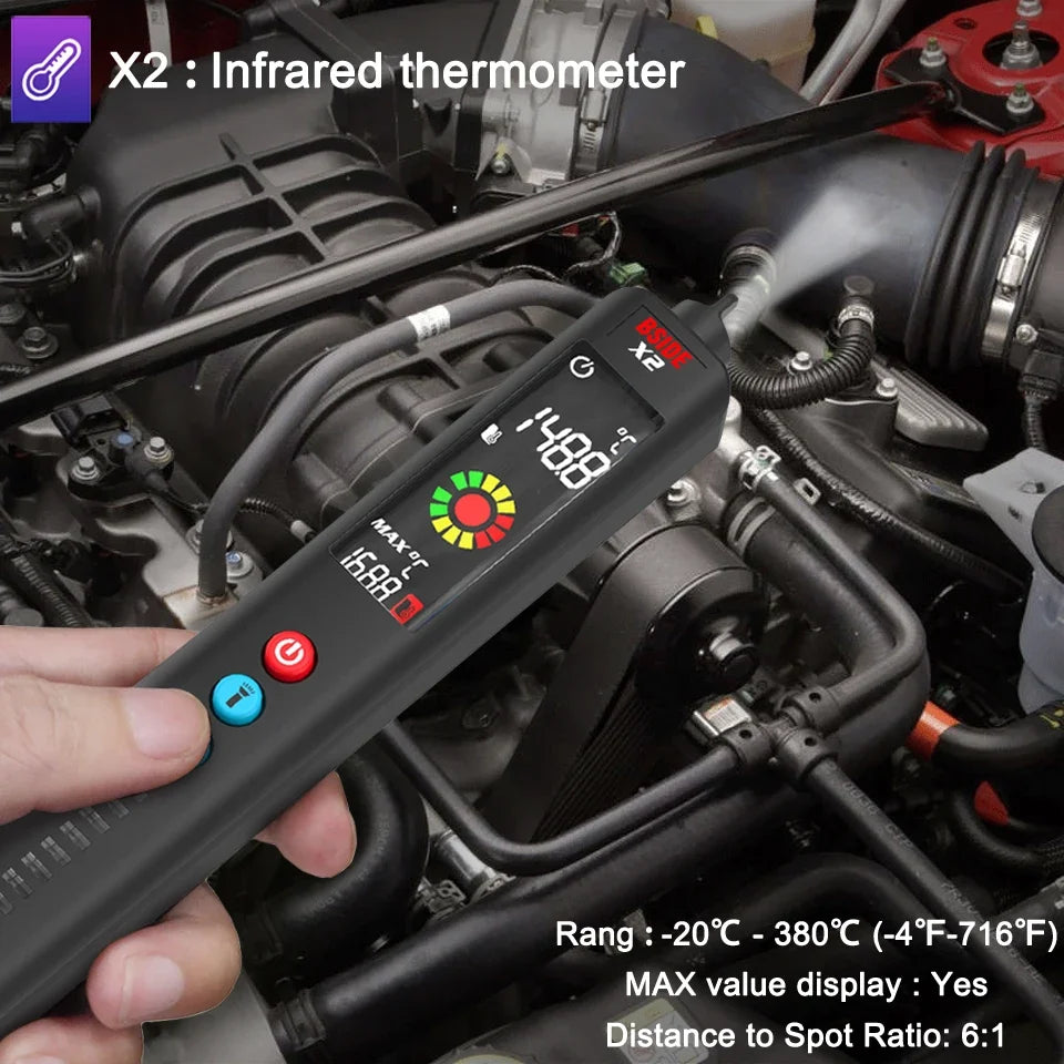 BSIDE X1/X2 Voltage Tester with NCV & IR Thermometer