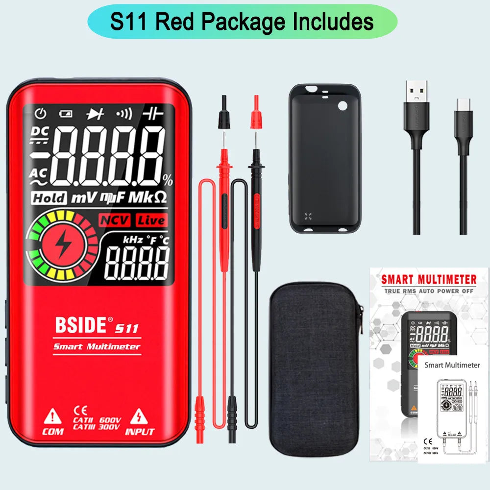 BSIDE S10/S11 Smart Multimeter with Color LCD & NCV Test