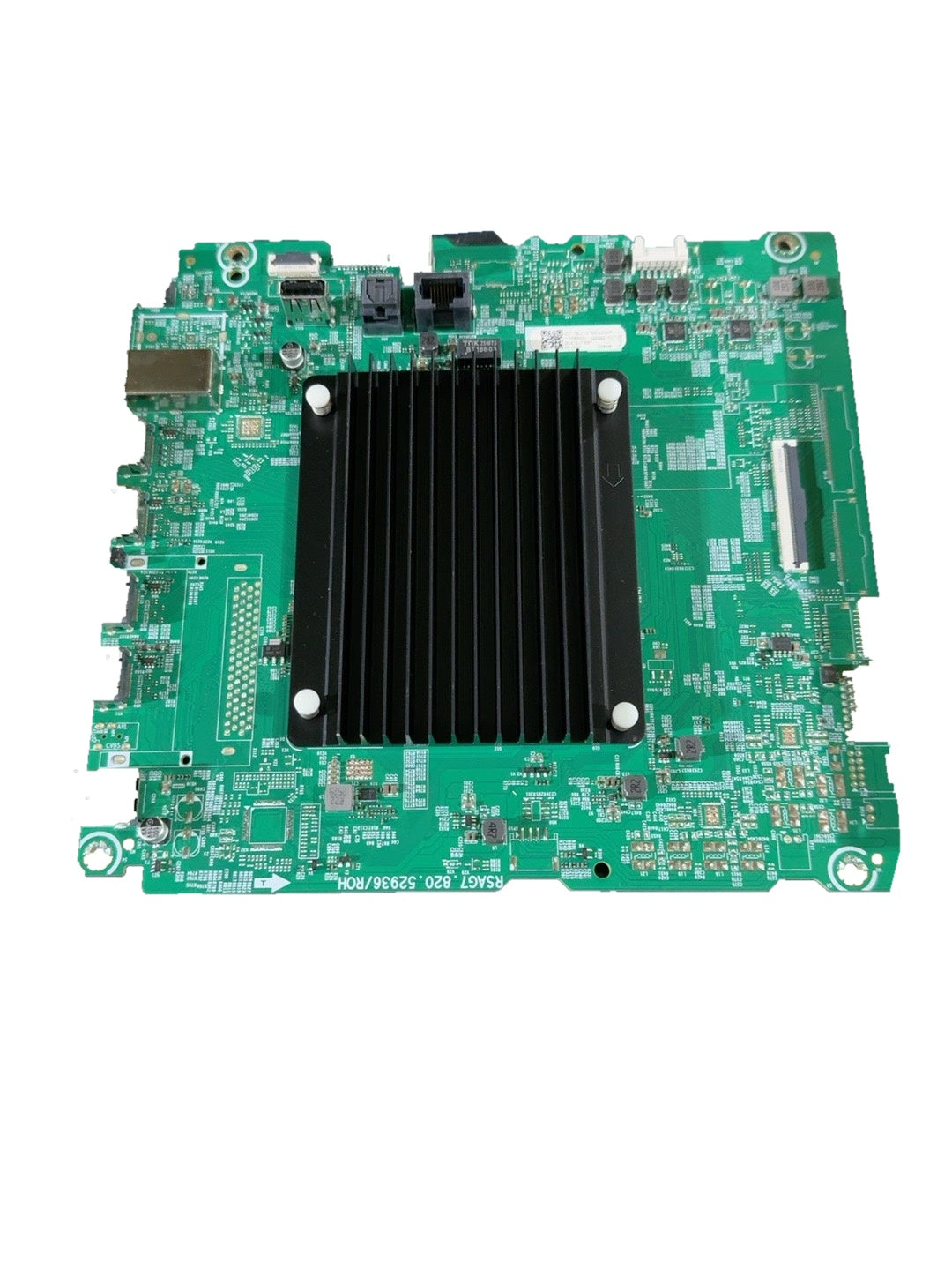 Actual Hisense 420111 main board photograph isolated on white background