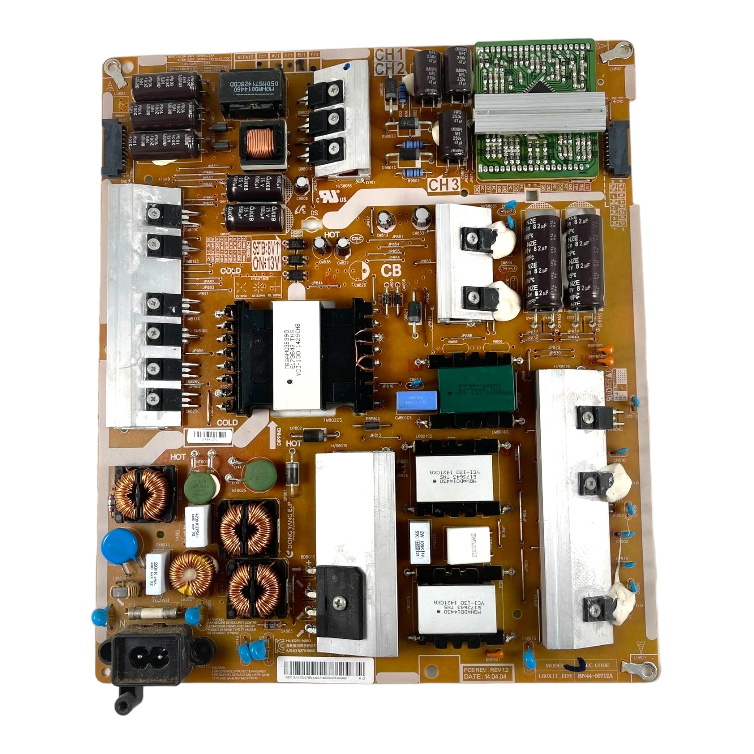 Samsung BN44-00712A Power Supply / LED Board