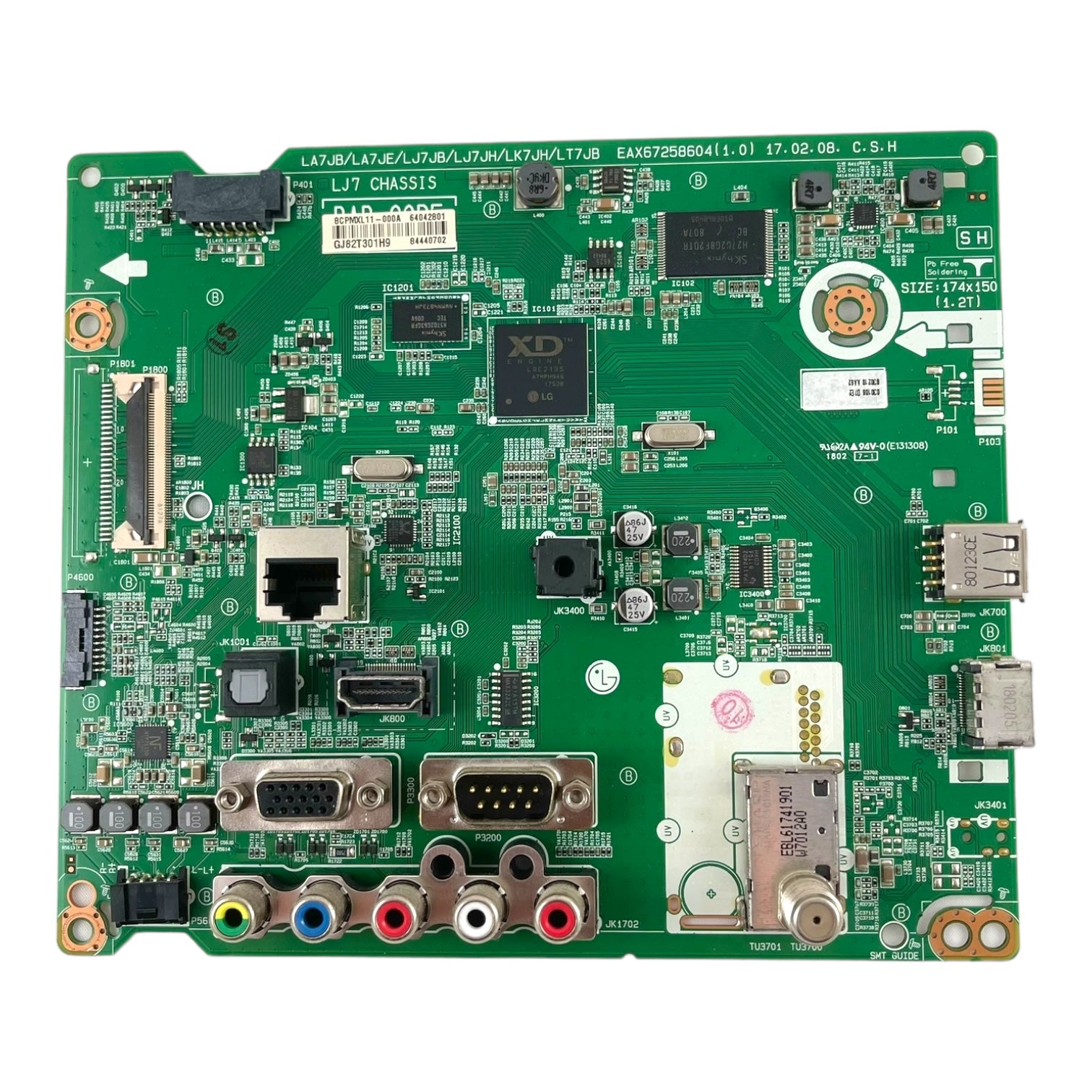 LG EBT64042801 EBT64042802 (EAX67258604(1.0)) Main Board for 43LV340C-UB.AUSYLJM BUSYLJM