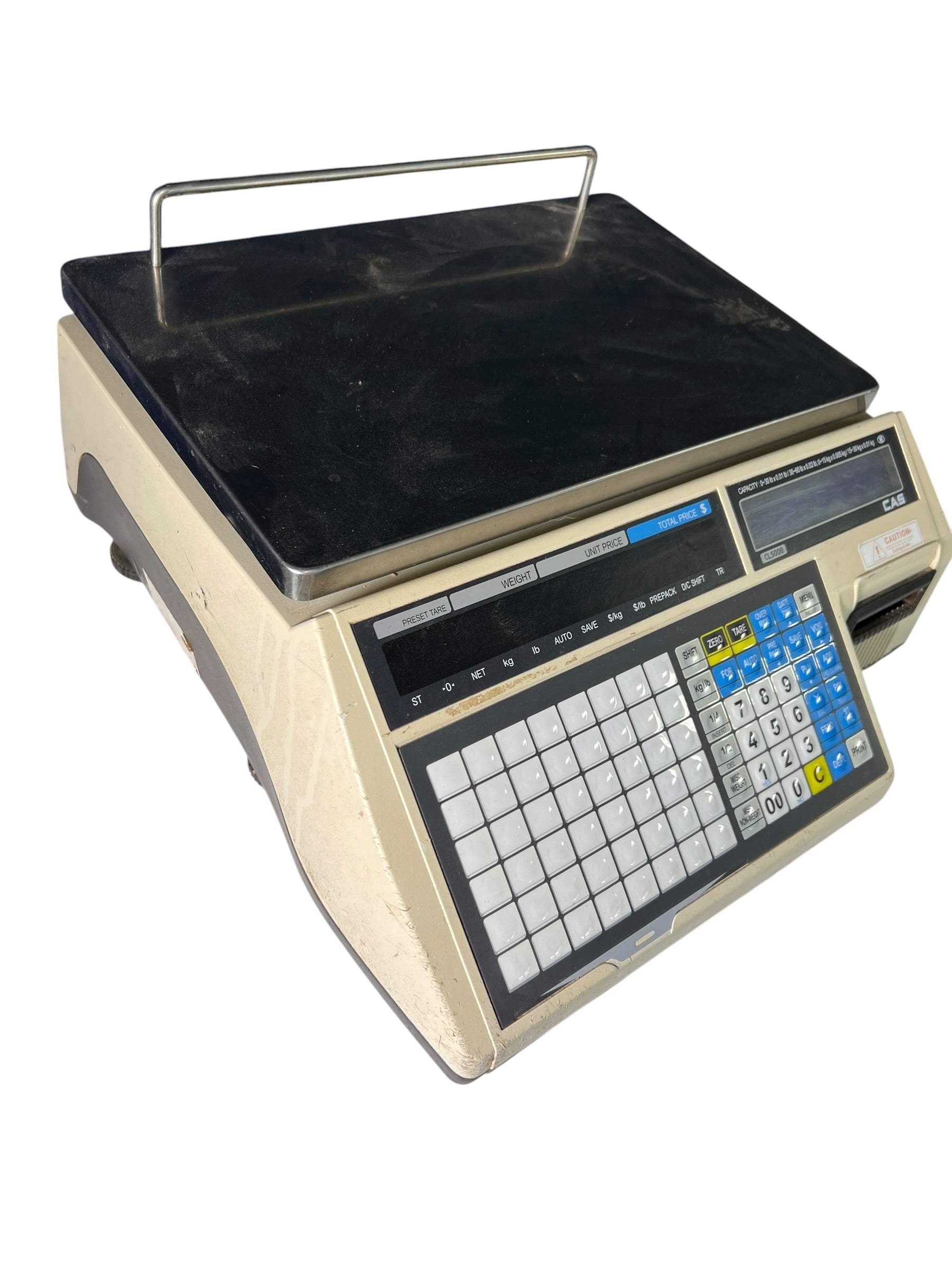CAS CL5000-B Commercial Price Computing Label Printing Scale | CL5000B Bench Scale (USED)