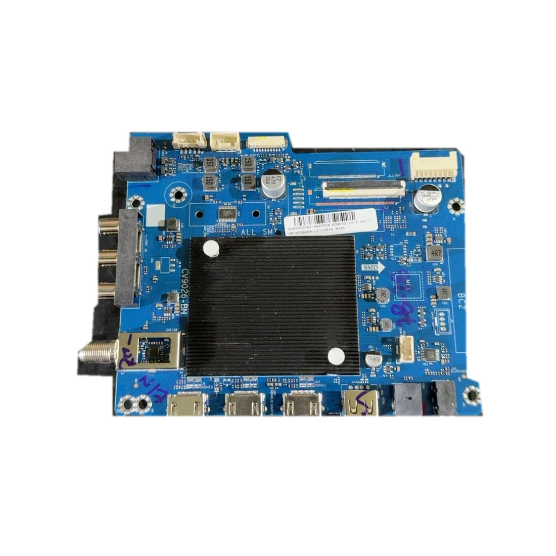 Actual Insignia SVS1MT0260-MA200CK main board on white 1:1 background