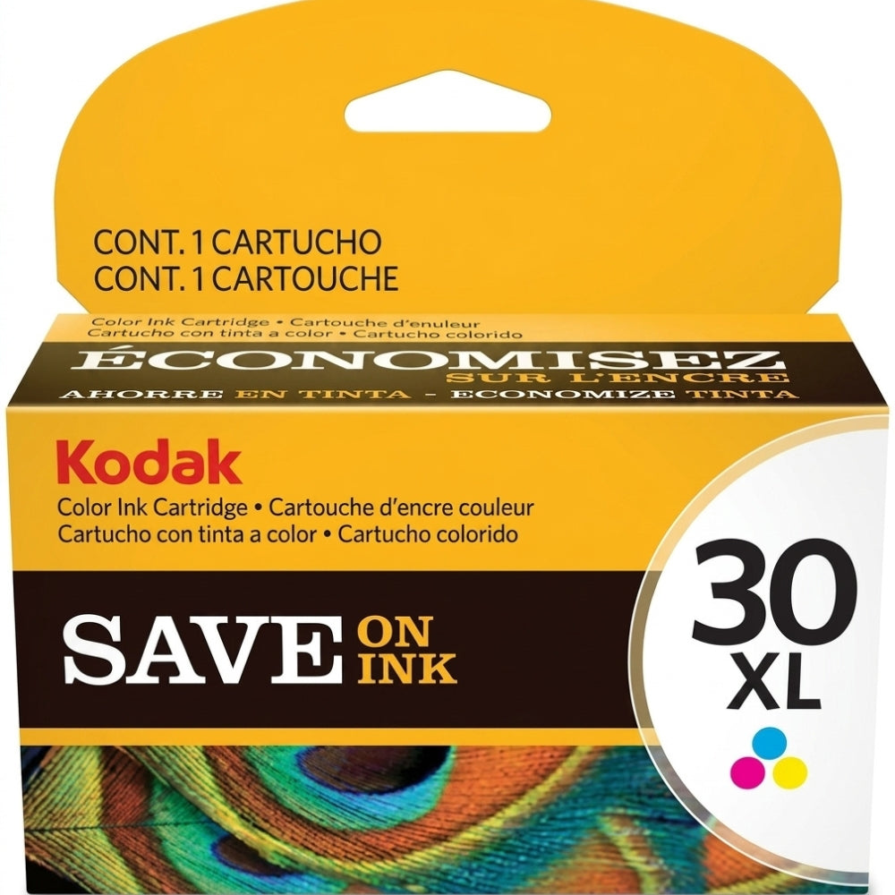 New, Pre-Owned - Kodak 30XL High-Yield Tri-Color Ink Cartridge