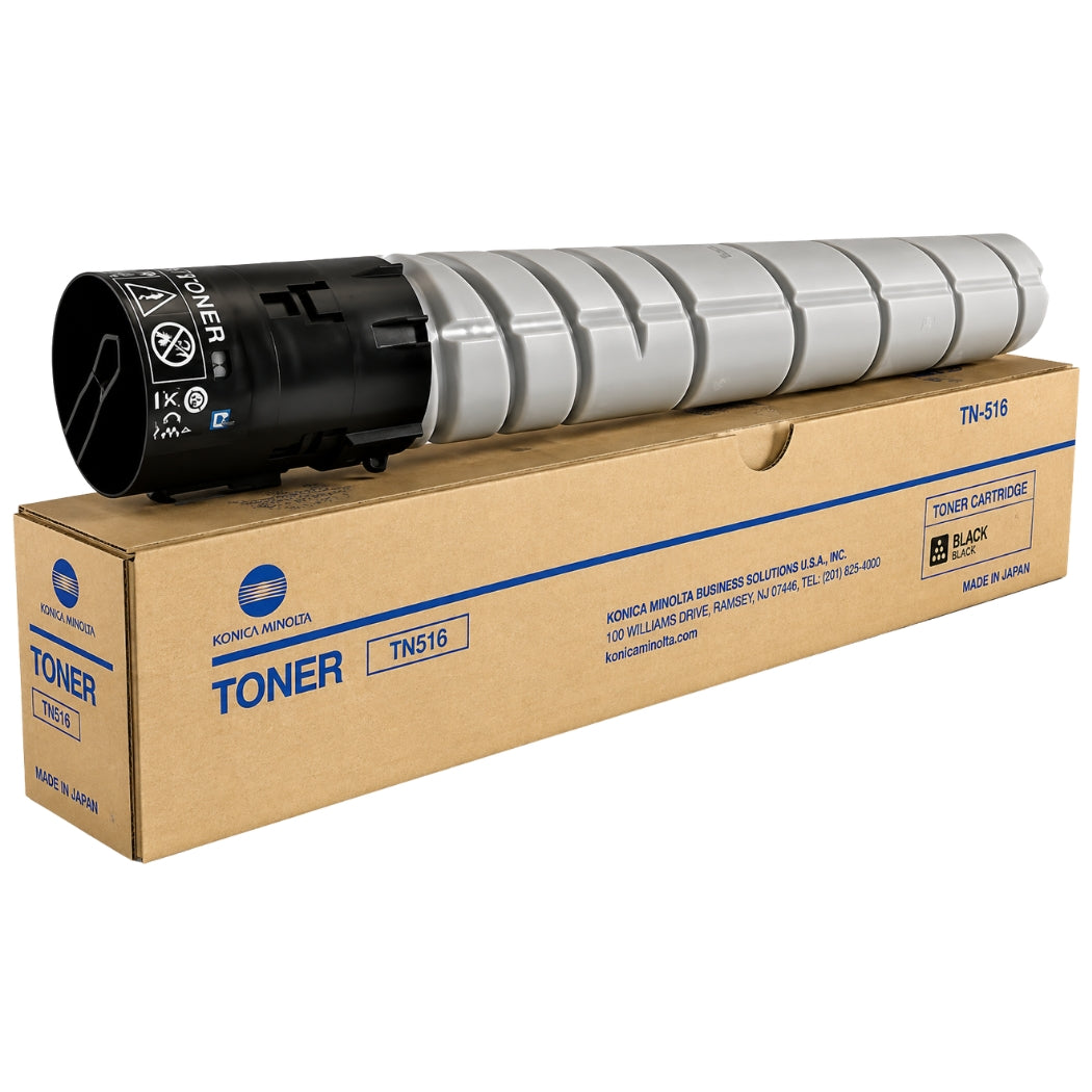 New, Pre-Owned - Konica-Minolta TN-516 Standard-Yield Black Toner Cartridge, AAJ7030
