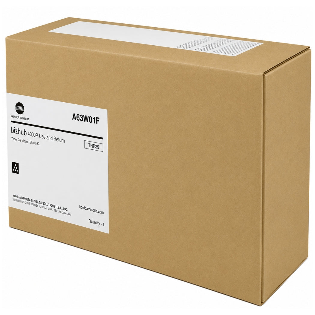 New, Pre-Owned - Konica-Minolta TNP35 Black Toner cartridge, A63W01F