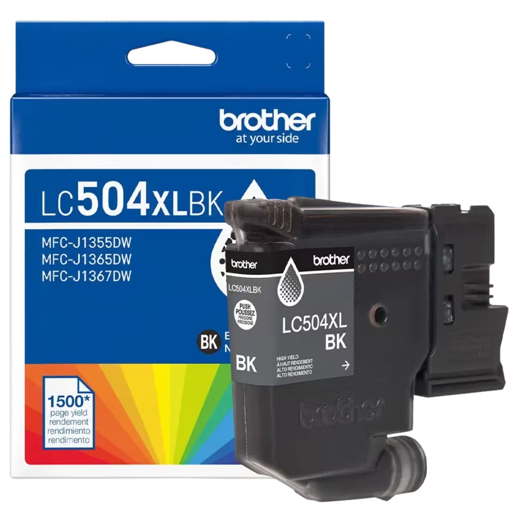 New, Pre-Owned - Brother LC504XL High Yield Black Ink Cartridge