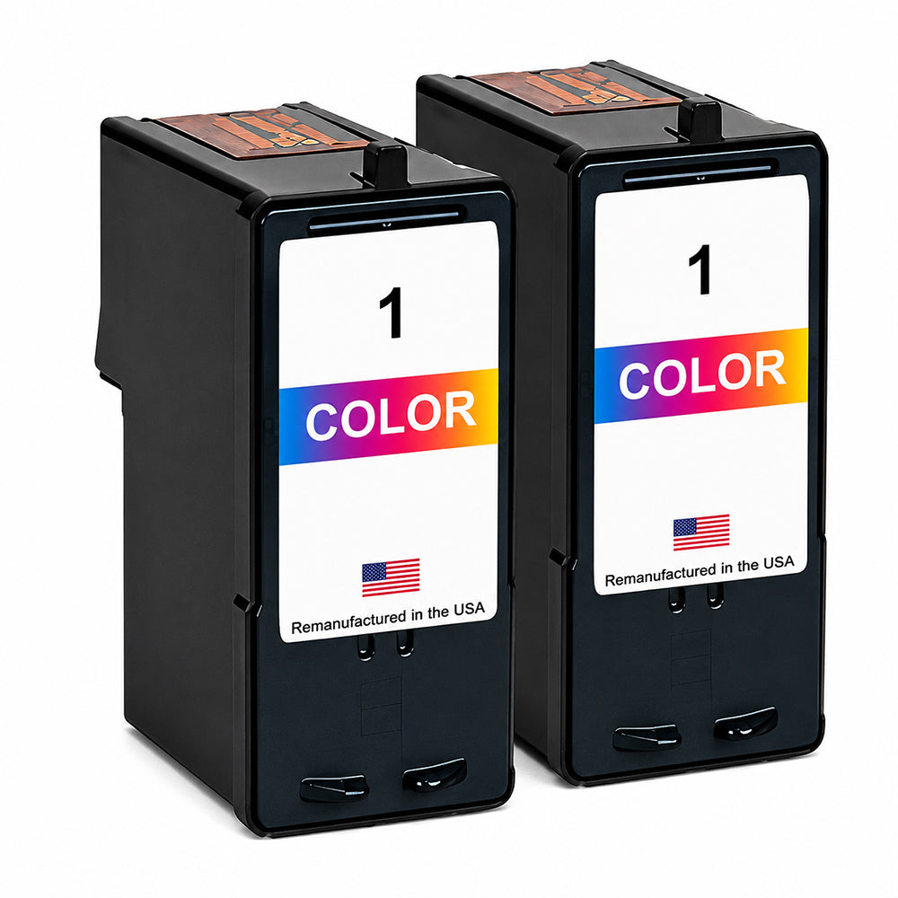 U.S. Remanufactured for Lexmark #1 Color Ink Cartridges Twin Pack