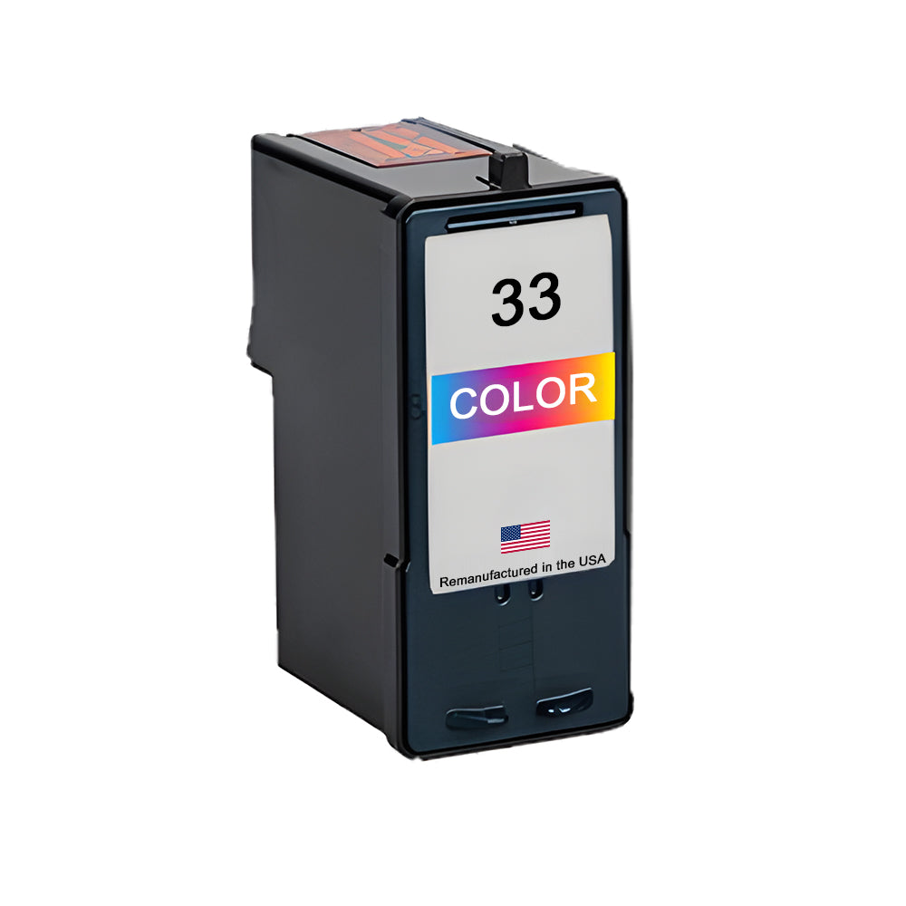 U.S. Remanufactured for Lexmark #33 18C0033 Color Ink Cartridge