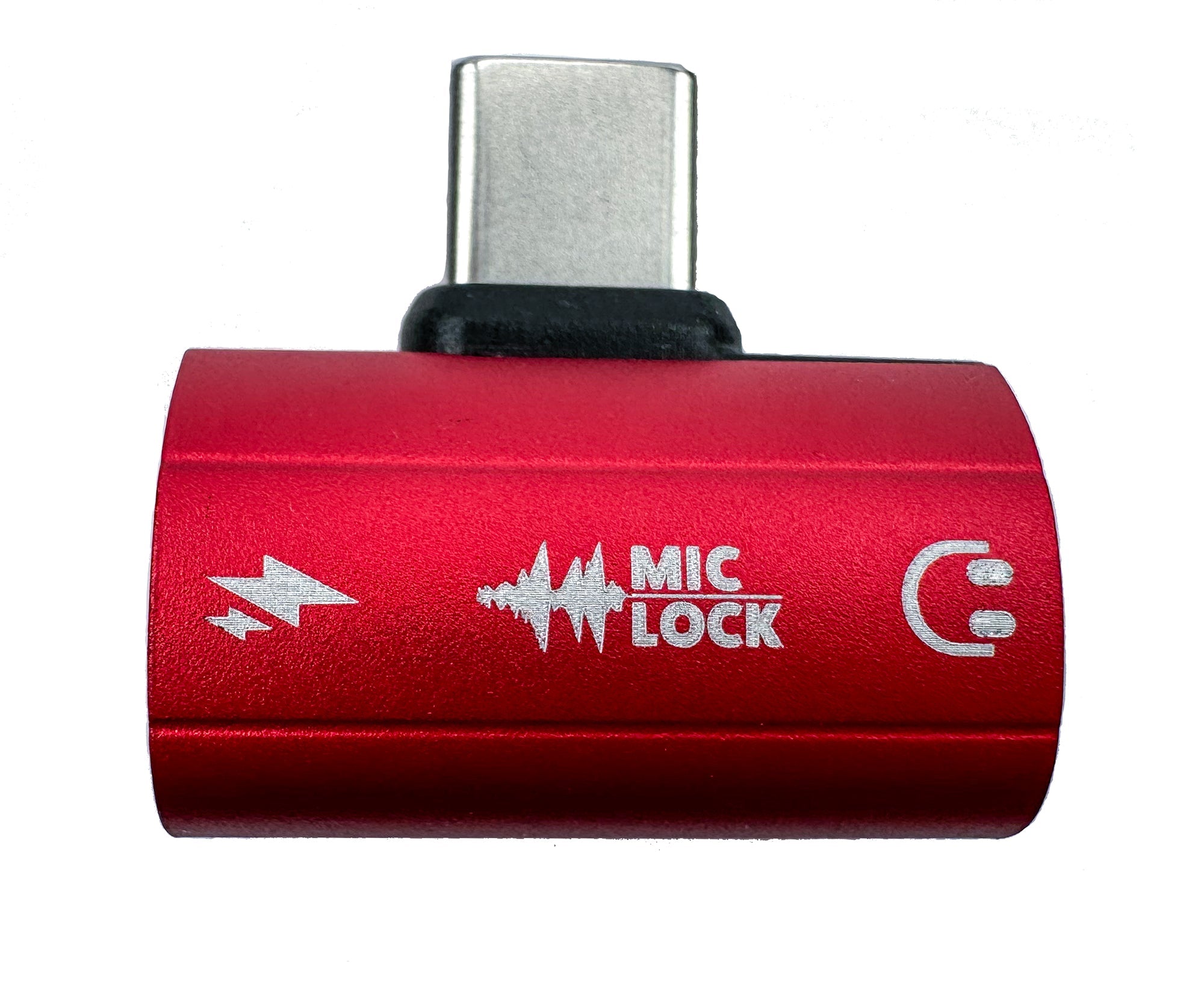 Mic-Lock USB-C Microphone Blocker HiFi SoundPass & Secure Charger Red