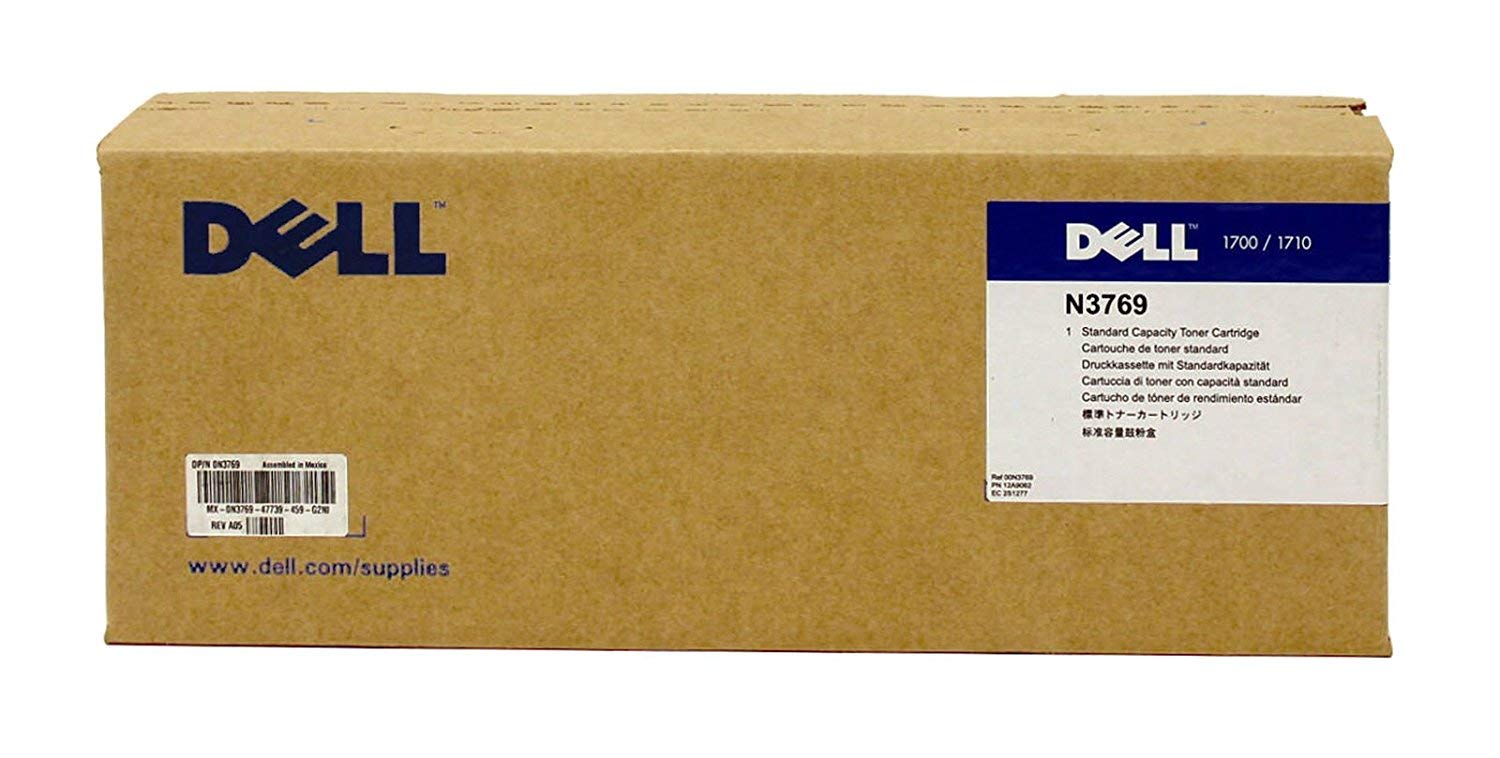 New, Pre-Owned - Dell 1700n/1710n Standard Yield Black Laser Toner Cartridge, N3769