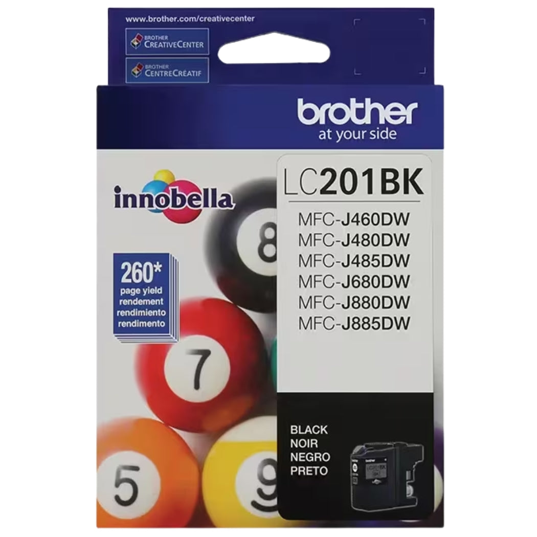 New, Pre-Owned - Brother LC201 Black Ink Cartridge