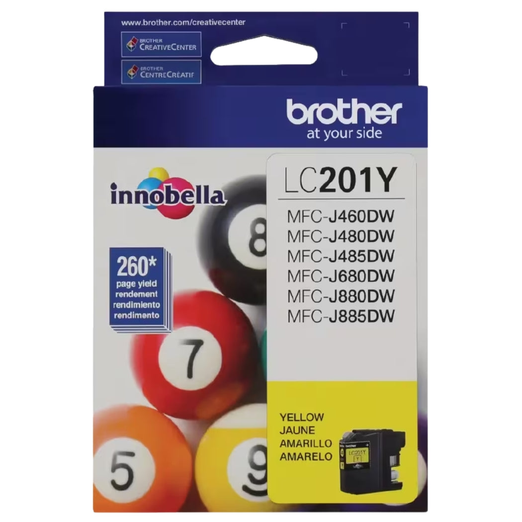 New, Pre-Owned - Brother LC201 Yellow Ink Cartridge