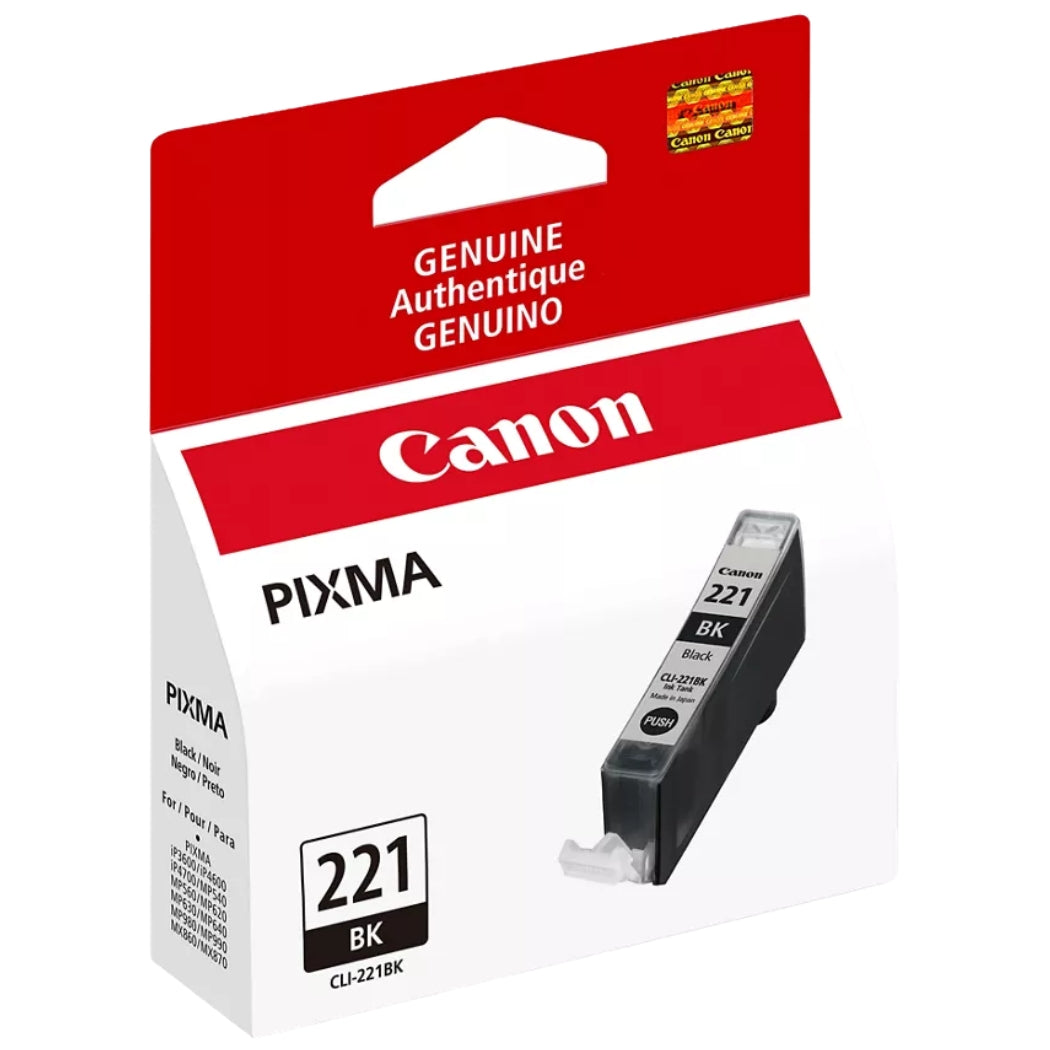 New, Pre-Owned - Canon CLI-221 Black Ink Cartridge