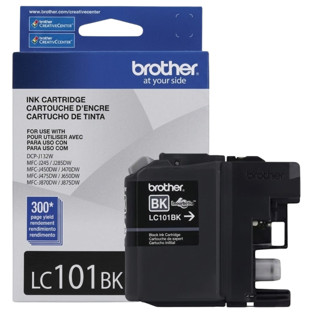 New, Pre-Owned - Brother LC101 Black Ink Cartridge