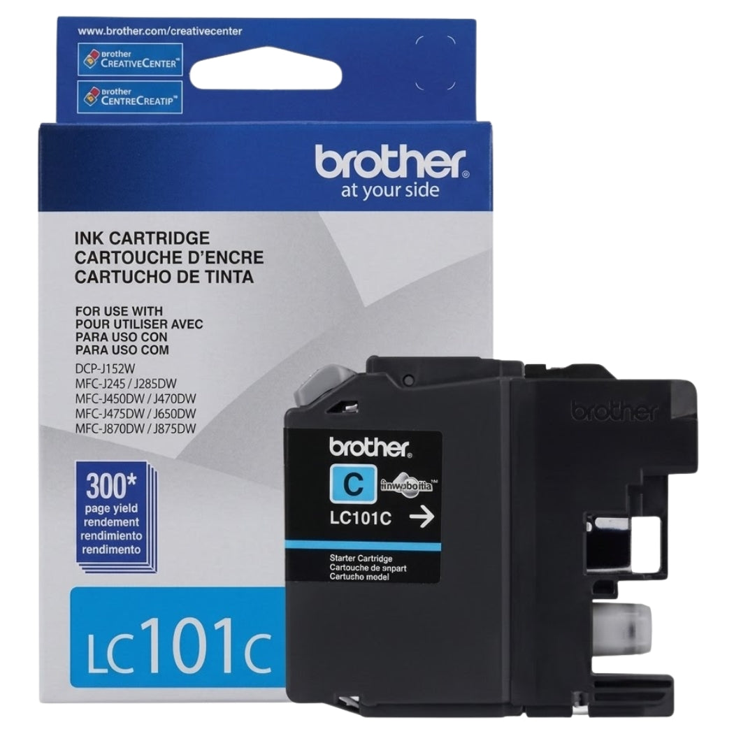 New, Pre-Owned - Brother LC101 Cyan Ink Cartridge