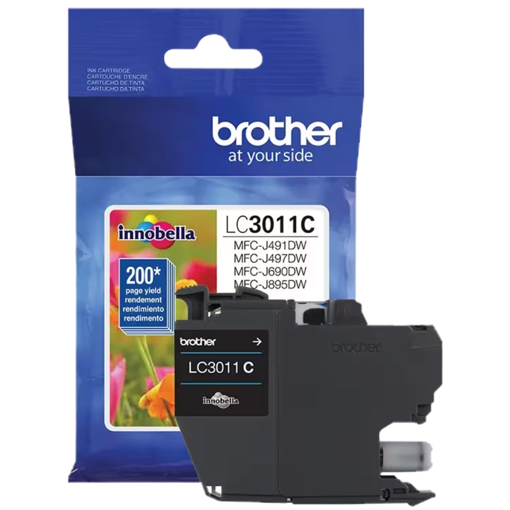 New, Pre-Owned - Brother LC3011 Cyan Ink Cartridge
