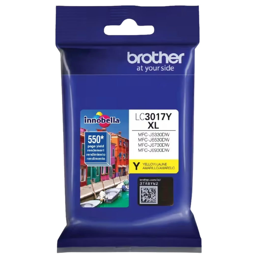 New, Pre-Owned - Brother LC3017XL Yellow Ink Cartridge