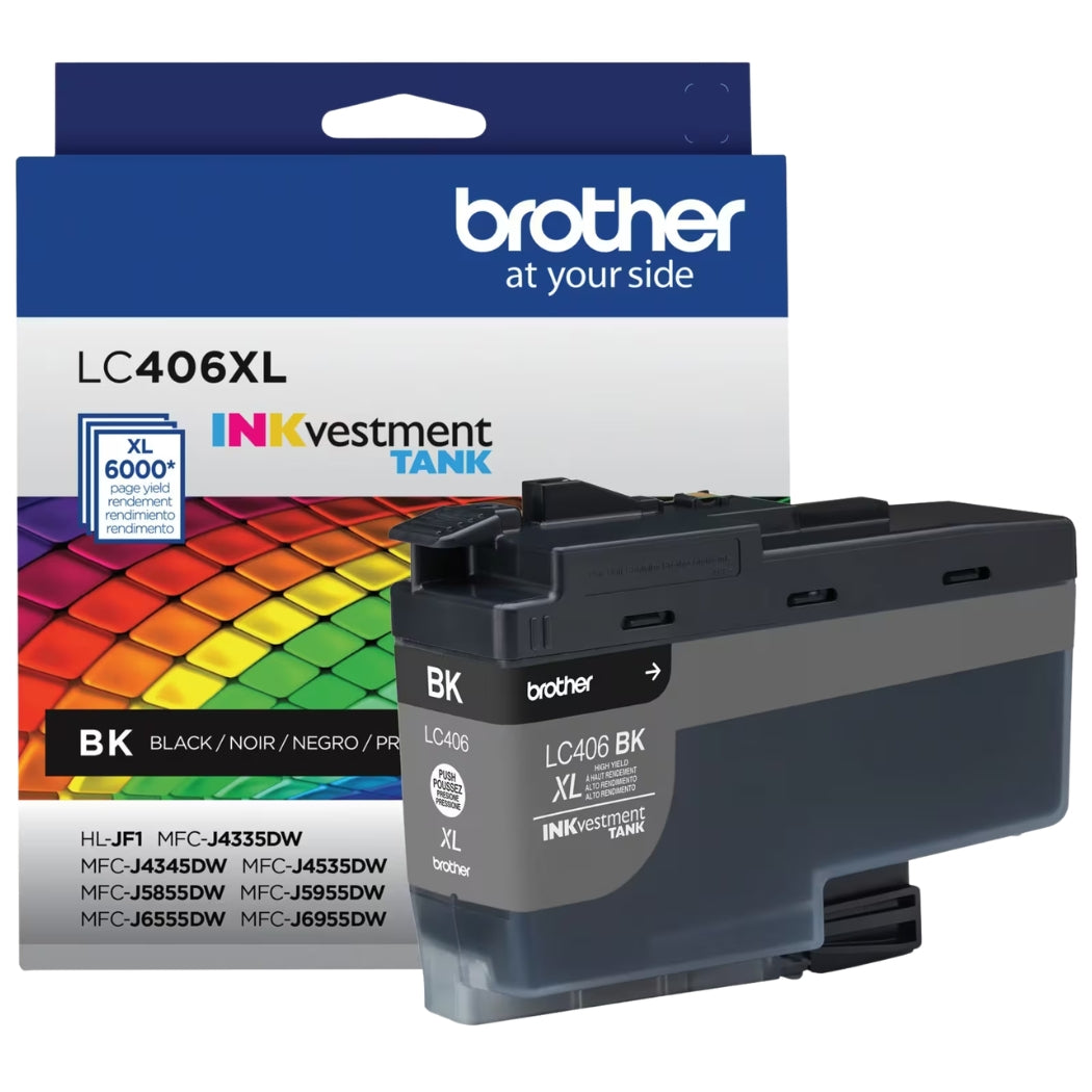 New, Pre-Owned - Brother LC406XL High Yield Black Ink Cartridge