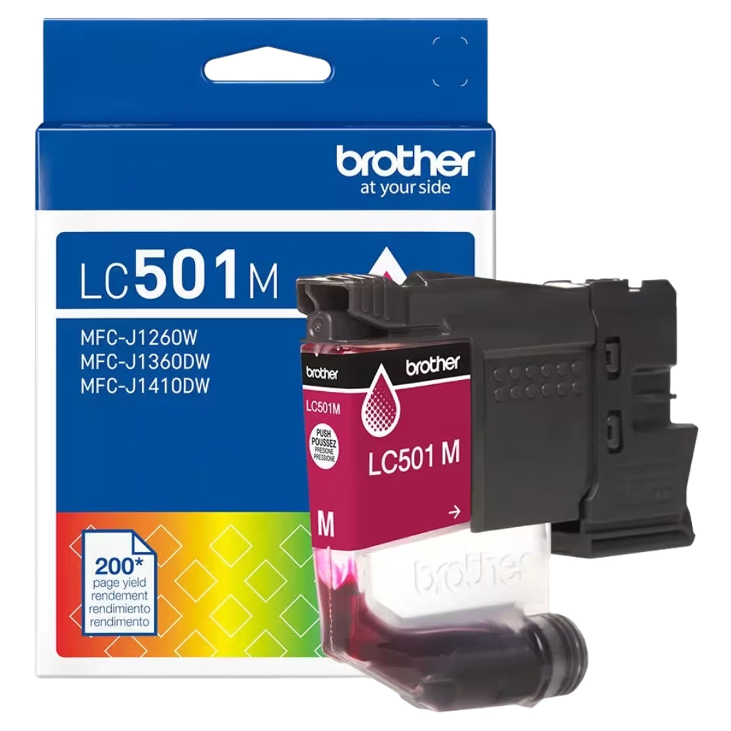 New, Pre-Owned - Brother LC501 Standard Yield Magenta Ink Cartridge