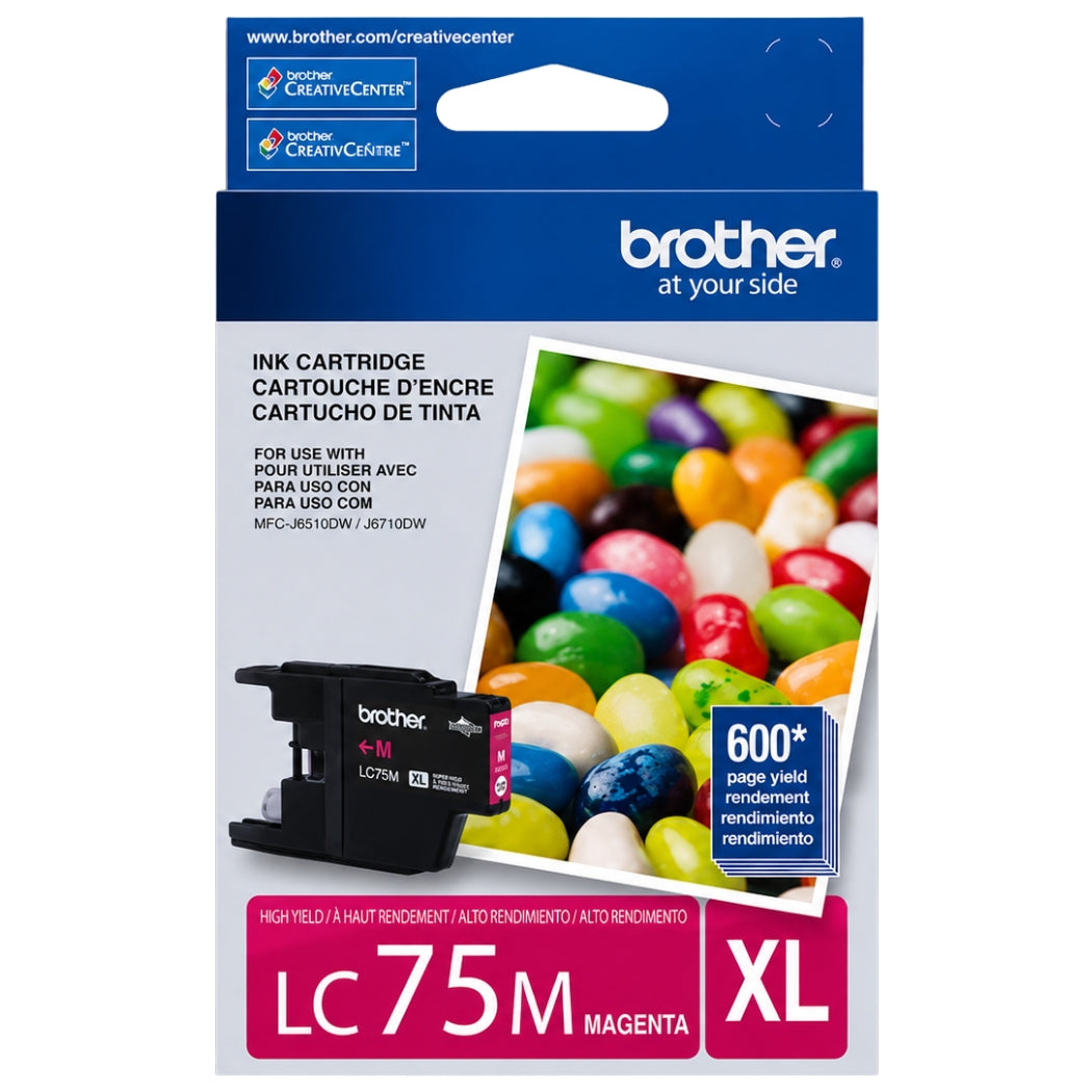 New, Pre-Owned - Brother LC75 Magenta Ink Cartridge