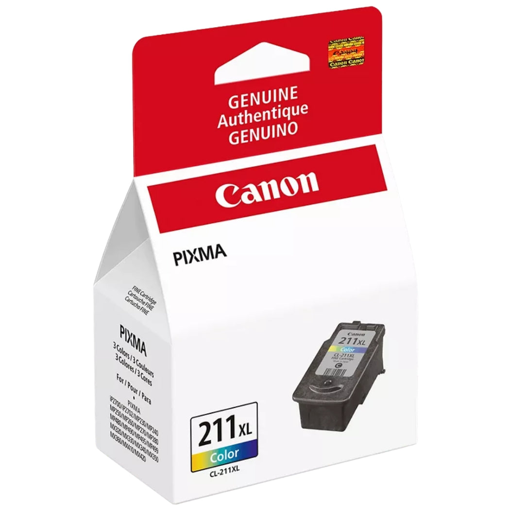 New, Pre-Owned - Canon CL-211 XL Color Ink Cartridges