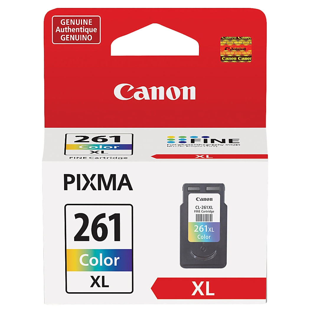 New, Pre-Owned - Canon CL-261XL High-Yield Color Ink Cartridge, 3724C001