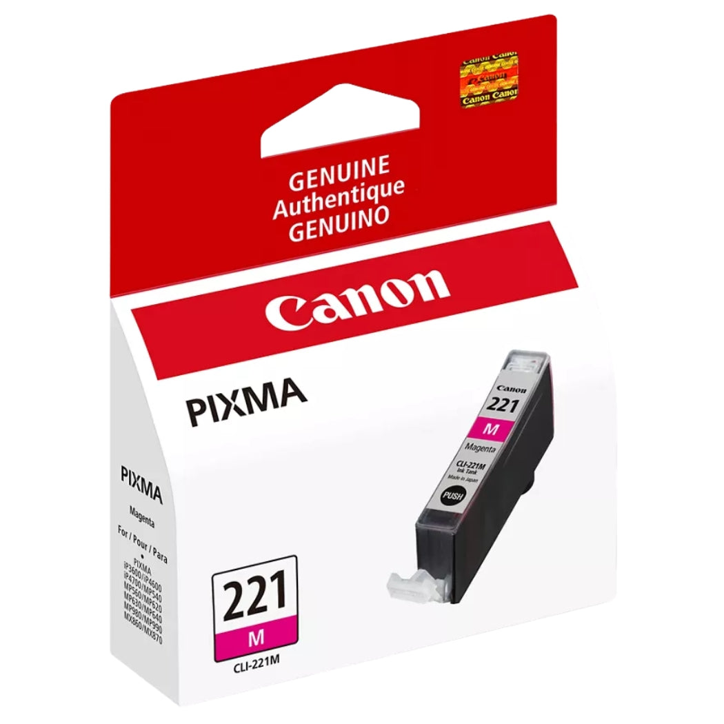 New, Pre-Owned - Canon CLI-221 Magenta Ink Cartridge