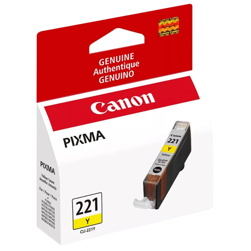 New, Pre-Owned - Canon CLI-221 Yellow Ink Cartridge